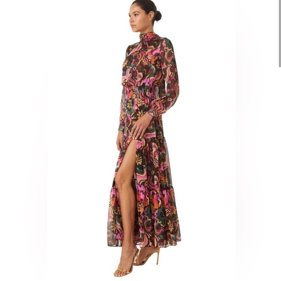 MISA LOS ANGELES - Daphne Dress in Flora Groove- Small - Picture 4 of 10